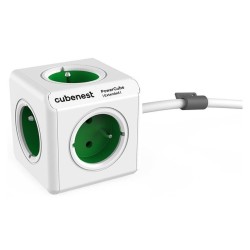 Cubenest - PowerCube, 1.5m, Extended, zelená, POWERCUBE, 5x zásuvka