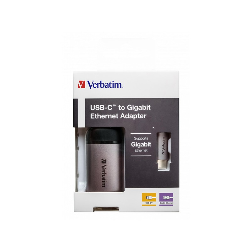 VERBATIM Adapter HUB USB-C to RJ45