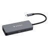 VERBATIM Dokovací stanice USB-C, 6v1, RJ45, HDMI, USB-C PD, 3xUSB 3.0, šedá