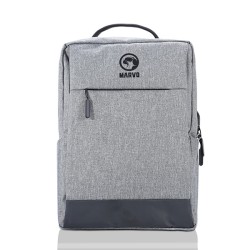 Batoh na notebook 15.6", BA-03, šedý z nylonu, USB port k nabíjení, Marvo, DOPRODEJ
