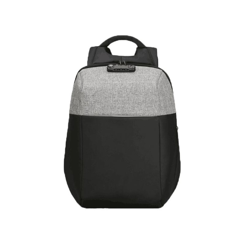 Batoh na notebook 15,6", NB008, černo-šedý z polyesteru/polyethylenu/nylonu, není snadné vykrást, DOPRODEJ