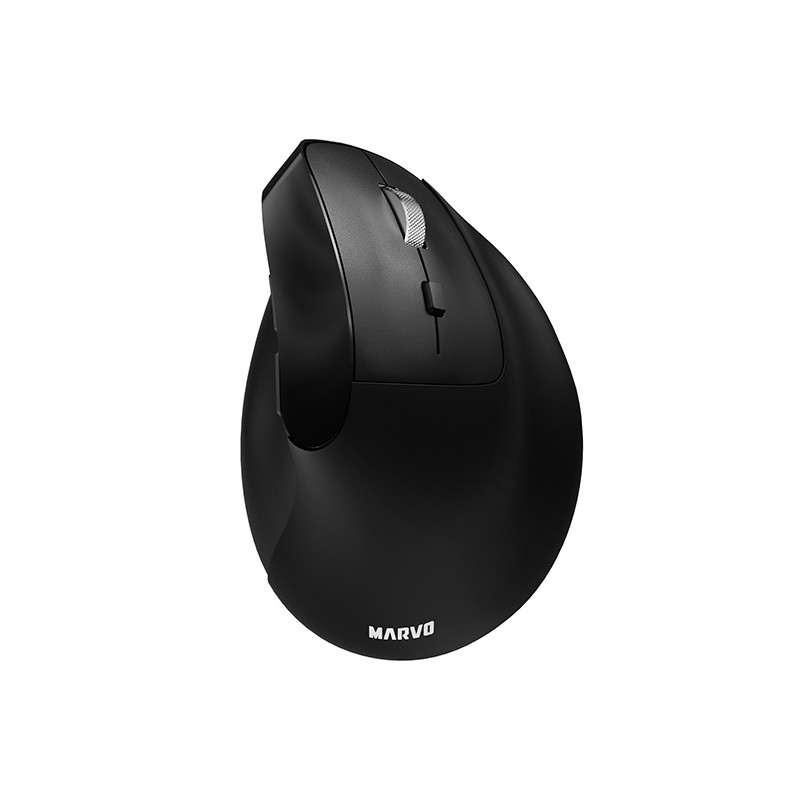 Marvo HIPO Myš bezdrátová, černá, 1600DPI
