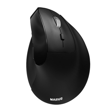 Marvo HIPO Myš bezdrátová, černá, 1600DPI