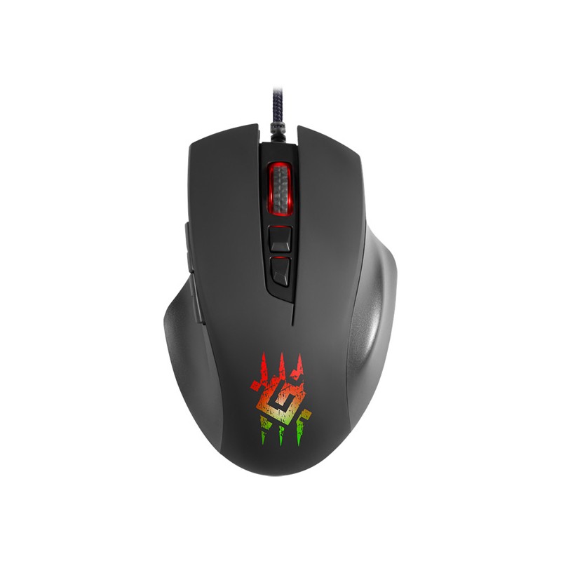 Defender Wolverine GM-700L RGB Myš drátová, černá, 12800DPI