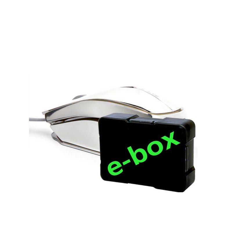 E-blue MOOD Myš drátová, stříbrná, 2400DPI, e-box