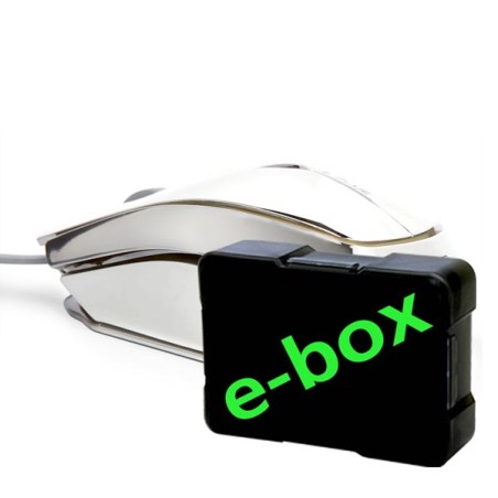 E-blue MOOD Myš drátová, stříbrná, 2400DPI, e-box