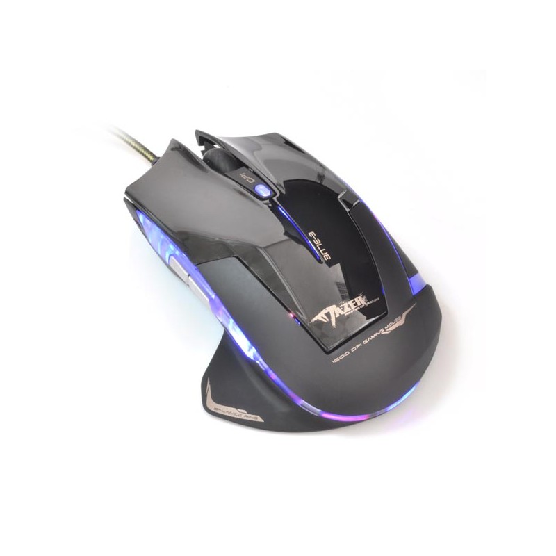 E-blue Mazer R Myš drátová, černá, 2400DPI