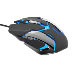 E-blue Auroza Gaming Myš drátová, černá, 4000DPI EMS639BKCZIU