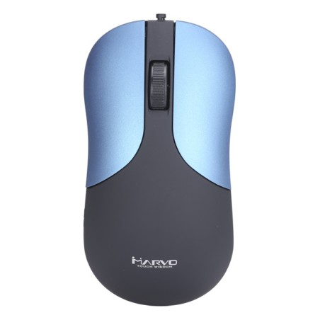 Marvo DMS002BL Myš drátová, modrá, 1200DPI