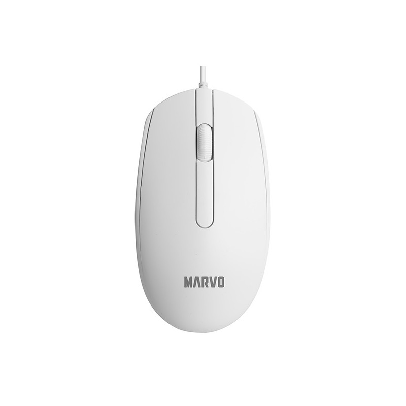 Marvo MS003 Myš drátová, bílá, 1000DPI