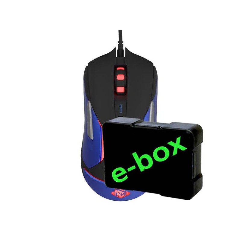 E-blue Auroza Gaming V2 Myš drátová, černá, 5000DPI, e-box