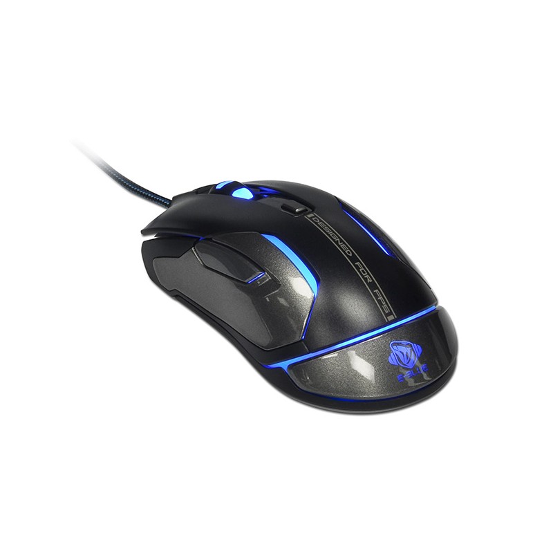 E-blue Auroza FPS Myš drátová, černá, 8200DPI