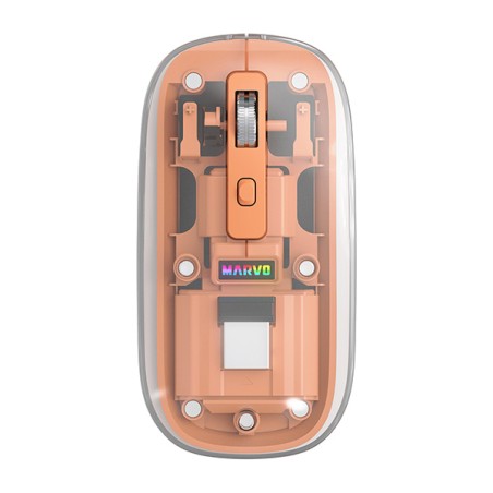 Marvo PRISM B10 Orange Myš bezdrátová, oranžová, 1600DPI