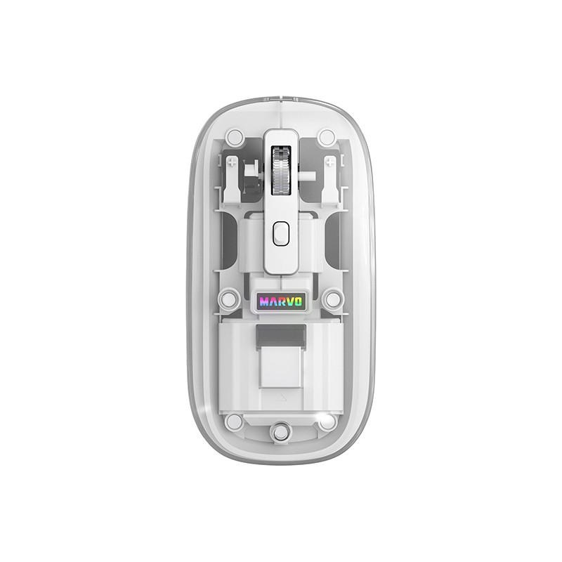 Marvo PRISM B10 White Myš bezdrátová, bílá, 1600DPI
