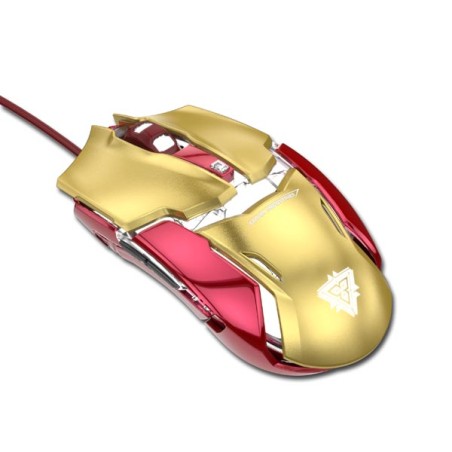 E-blue IRON MAN ARMOR EMS610 Myš drátová, zlatá, 4000DPI