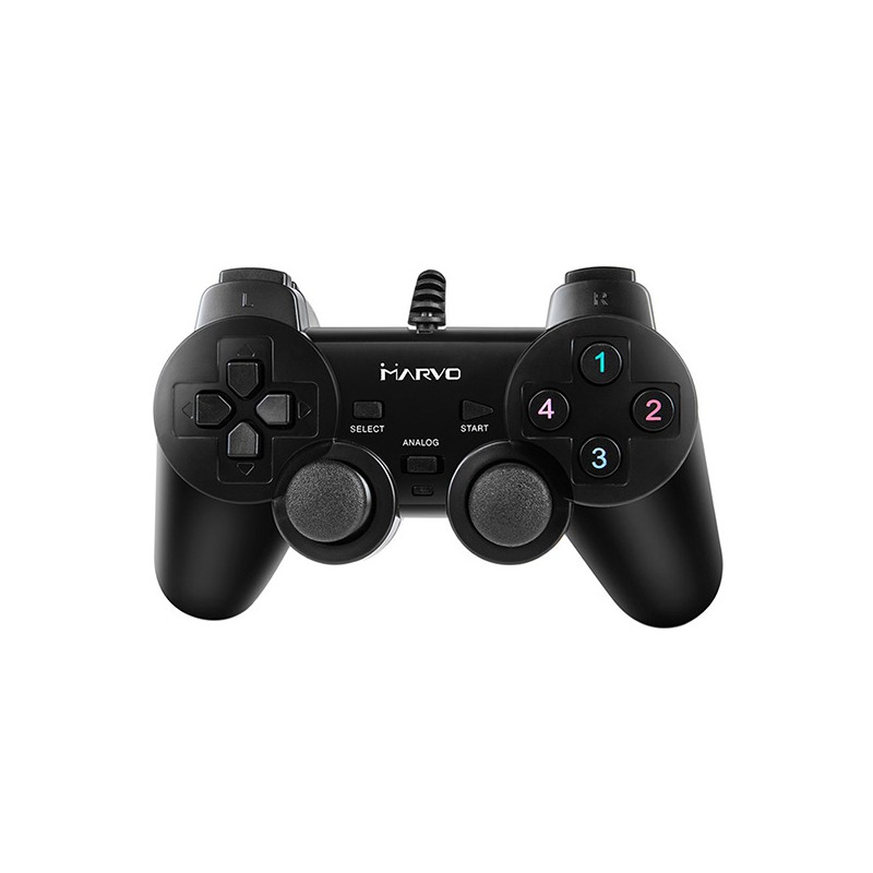 Gamepad Marvo GT-006, 15tl., USB, černý, vibrační, DOPRODEJ