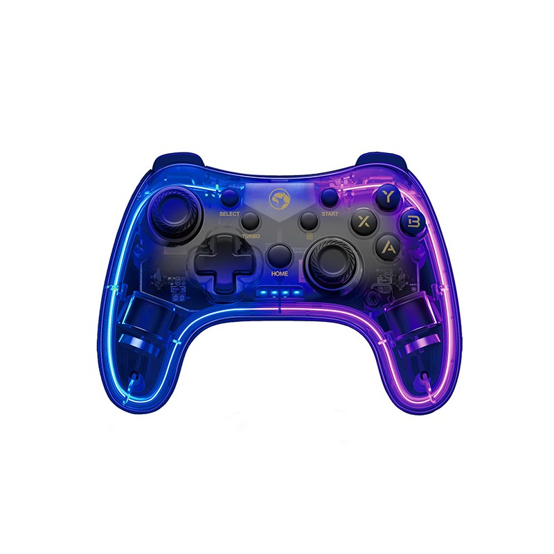 Gamepad Marvo GHOST 40, bezdrátový, 17tl., všesměrový, průhledný