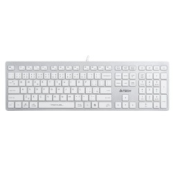 A4tech Klávesnice FX50, kancelářská klávesnice, membránová, bezdrátová, CZ/SK, Bílá
