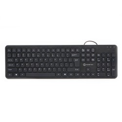 Powerton LIFE SLIM Klávesnice drátová (USB) US, černá