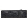 Powerton LIFE SLIM Klávesnice drátová (USB) US, černá