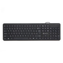 Powerton LIFE SLIM Klávesnice drátová (USB) CZ/SK, černá