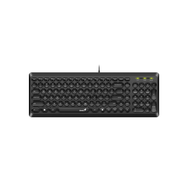 Genius Slimstar Q200 klávesnice drátová (USB) CZ/SK, černá