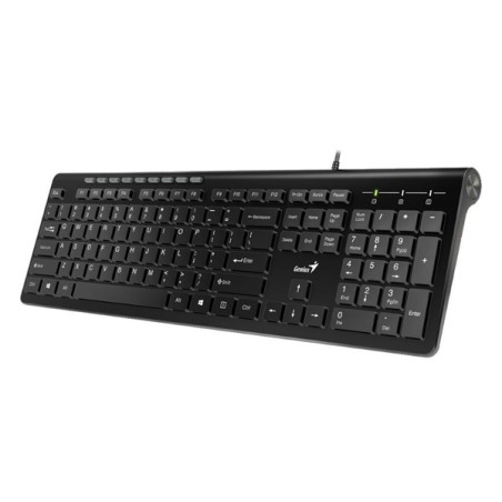 Genius Slimstar 230 klávesnice drátová (USB) US, černá