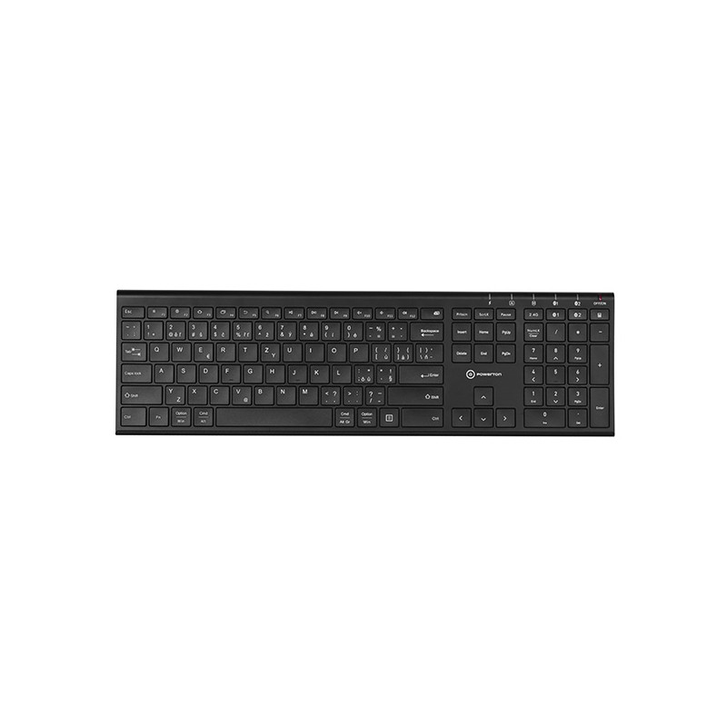 Powerton LIFE ULTRASLIM Klávesnice bezdrátová CZ/SK, černá