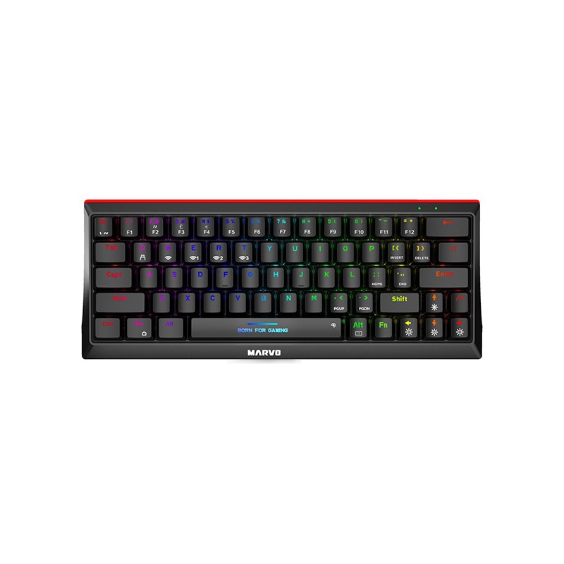 Marvo HECATE 61WR klávesnice Tri-mode US, černá mechanická