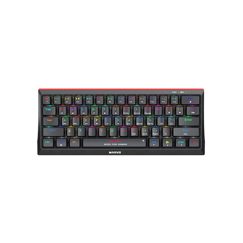Marvo HECATE 61R klávesnice drátová (USB) US, černá mechanická