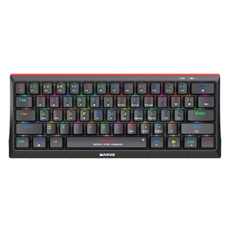 Marvo HECATE 61R klávesnice drátová (USB) US, černá mechanická