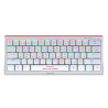 Marvo HECATE 61R klávesnice drátová (USB) US, bílá mechanická