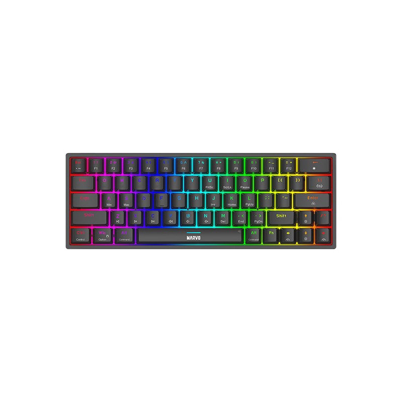 Marvo SHOGO 63 klávesnice drátová (USB) US, černá mechanická