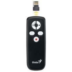 Prezentér 2.4Ghz, media pointer, USB, plug & play, černý