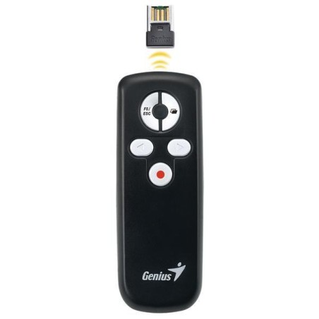 Prezentér 2.4Ghz, media pointer, USB, plug & play, černý