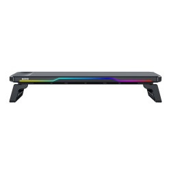 Marvo DZ-02 Podstavec pod monitor, černý, Rainbow podsvícení