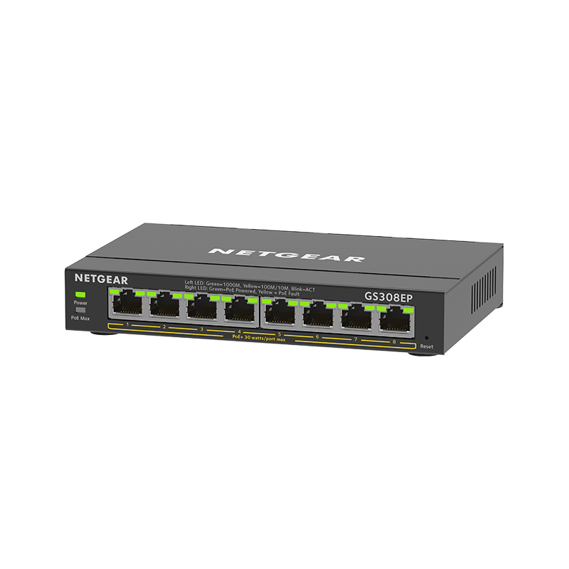 NETGEAR 8PT GE PLUS SWCH W/ POE+