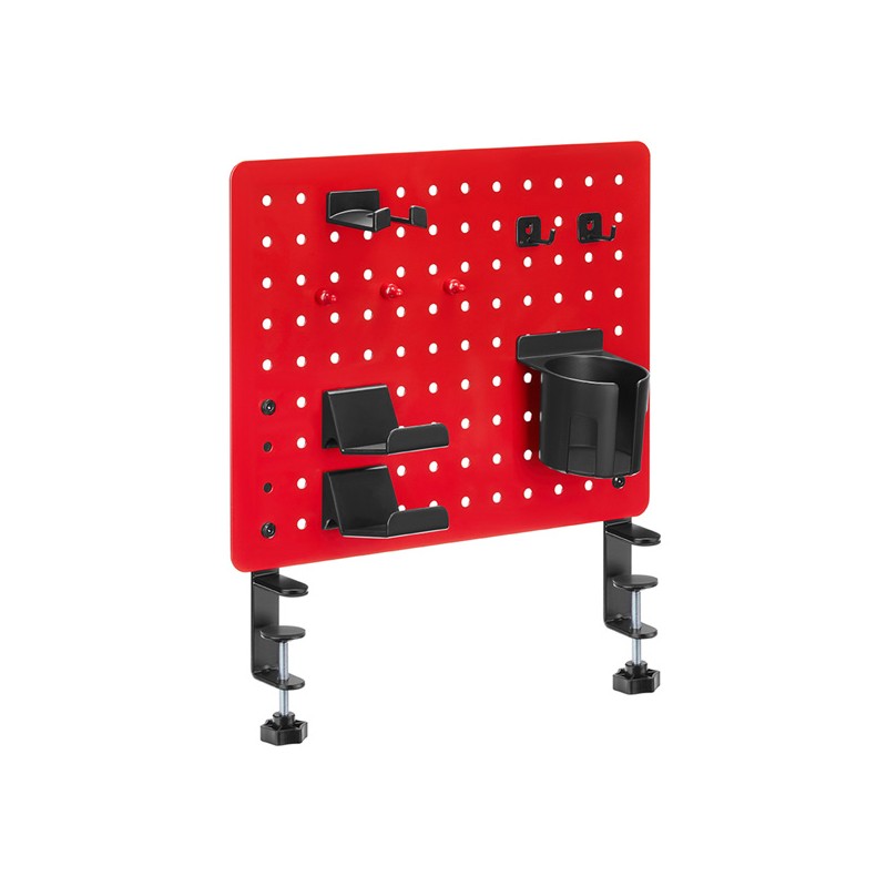 Powerton ERGO PEGBOARD Herní organizér upínací na stůl, červený