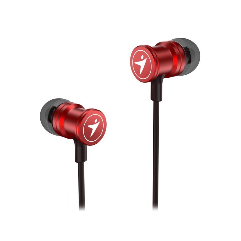 Genius HS-M316 sluchátka s mikrofonem, drátová, červená, 2.0, špuntová, 3.5 mm jack