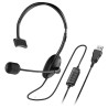 Genius HS-100U sluchátka s mikrofonem, drátová, černá, 2.0, náhlavní, USB