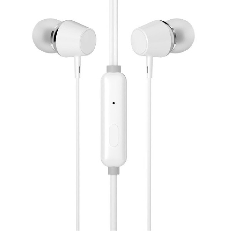HP DHE-7000 sluchátka s mikrofonem, drátová, bílá, 2.0, špuntová typ 3.5 mm jack