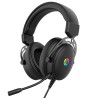 HP DHE-8005N sluchátka s mikrofonem, drátová, černá, 2.0, podsvícená, 3.5 mm jack + USB