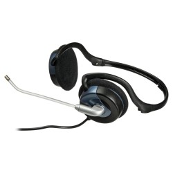 Genius HS-300N sluchátka s mikrofonem, drátová, černá, 3.5 mm jack