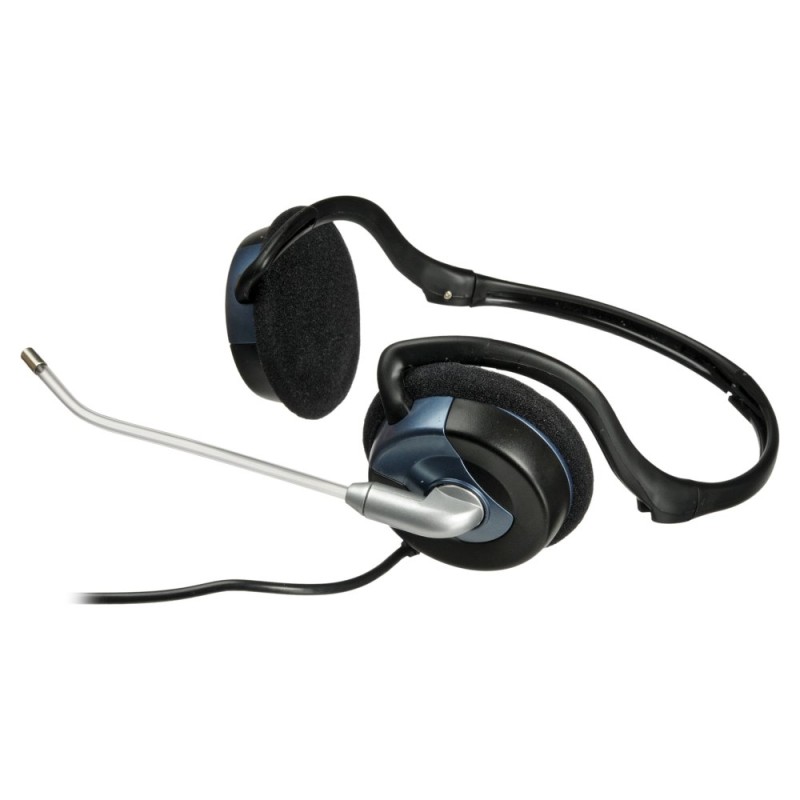 Genius HS-300N sluchátka s mikrofonem, drátová, černá, 3.5 mm jack