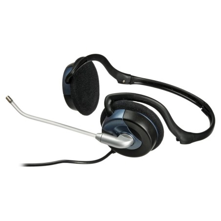 Genius HS-300N sluchátka s mikrofonem, drátová, černá, 3.5 mm jack