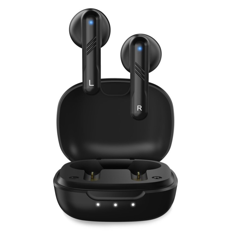 Genius HS-M905BT mikrofon, bezdrátová, černá, 2.0, s nabíjecí krabičkou, sportovní typ USB-C