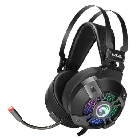 Marvo HG9015G sluchátka s mikrofonem, drátová, černá, 7.1 (virtuálně), USB