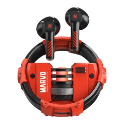 Marvo QUAZ TWS sluchátka, kovové pouzdro, USB-C