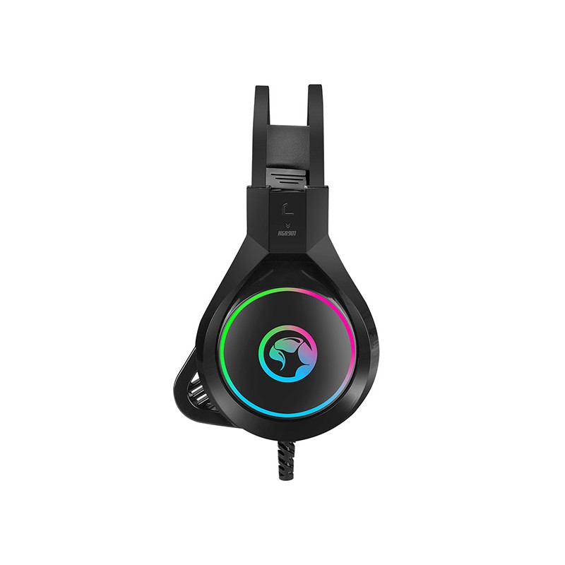 Marvo HG8901 sluchátka s mikrofonem, drátová, černá, USB
