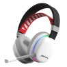 Marvo MONKA ECHO sluchátka s mikrofonem, bílá, podsvícená, Tri-mode